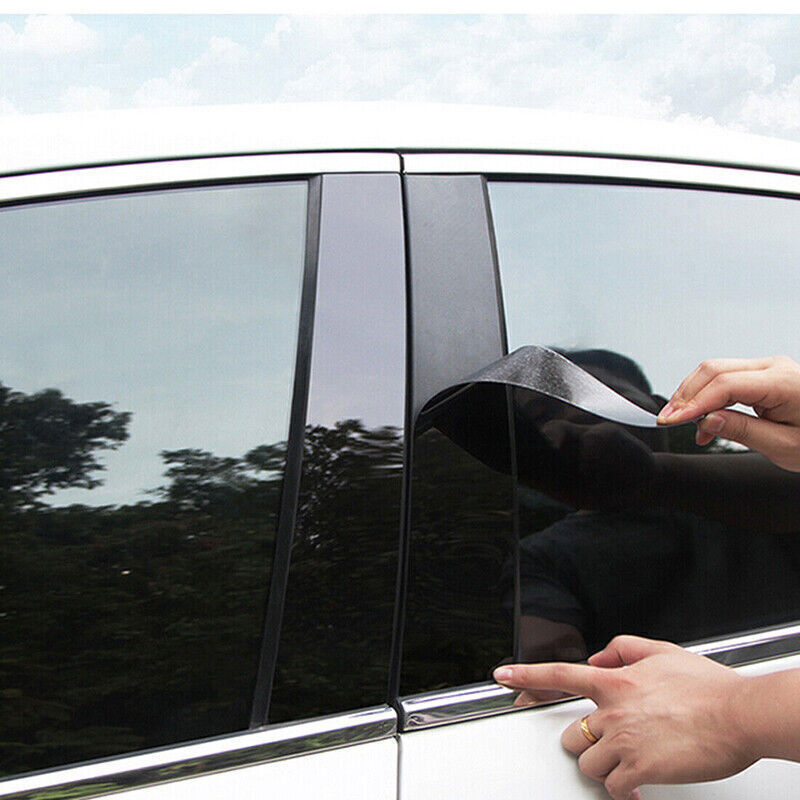 for Mitsubishi Outlander 2022-23 Piano Black Pillar Posts Door Window Strip Trim