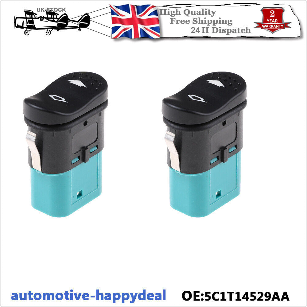 2PCS ELECTRIC DOOR WINDOW SWITCH SINGLE for FORD TRANSIT MK7 1383293