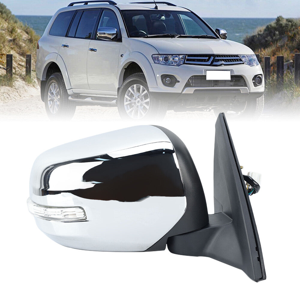F¨¹r for Mitsubishi L200 Triton 2007-2014 Au?enspiegel R¨¹ckspiegel 9 Draht Rechts