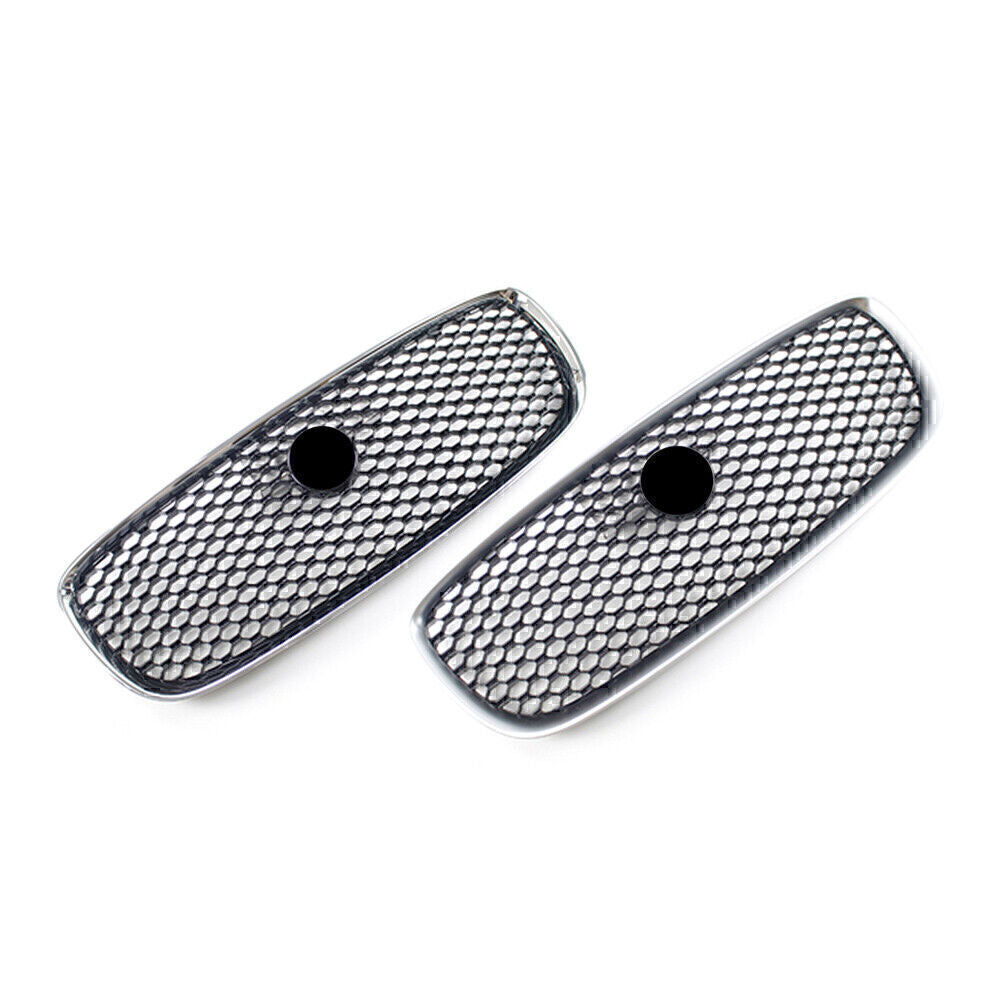 Upper Grill Front Grille Mesh for Jaguar XF XFR 2016-2020 19 Matte Silver