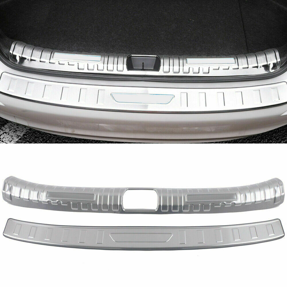 for Honda for Civic 2022-2023 Silver Rear Bumper Guard Sill Scuff Plate Cover Trim2