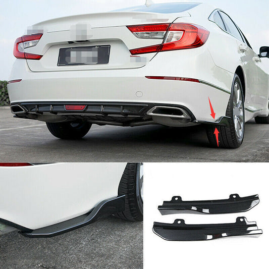 Carbon Rear Bumper Air Spoiler Side Body Trim Wing for Honda Accord 2018-2022