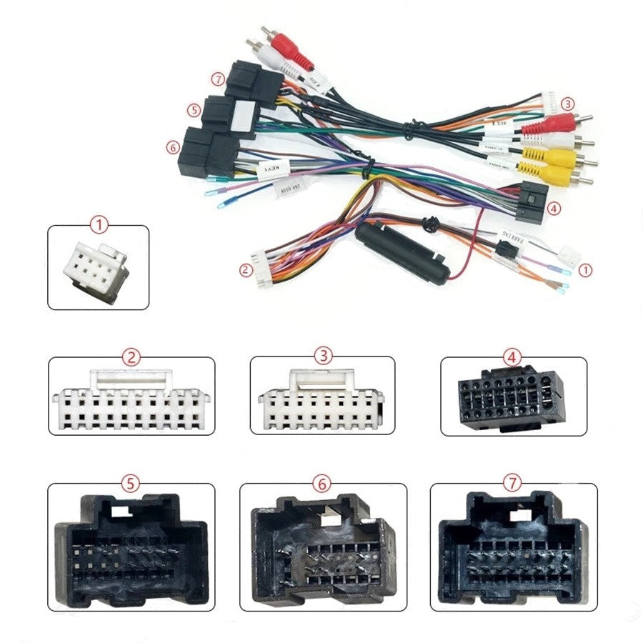 Car 16pin Android Audio Wiring Harness With Canbus Box For Tahoe/Yukon/Suburban