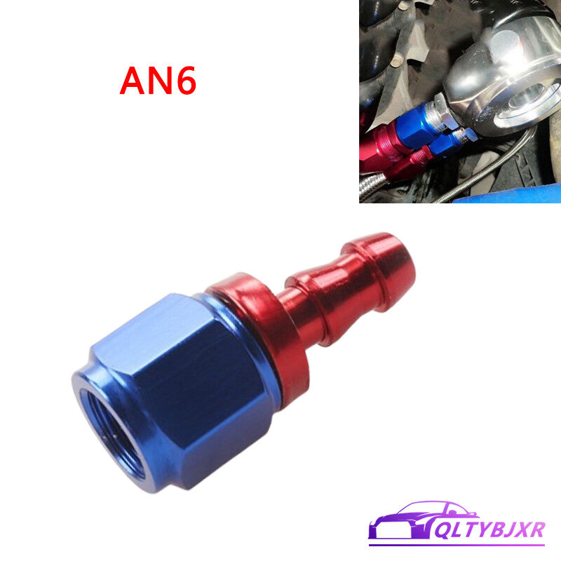 6AN AN6 Straight Push Lock Hose End Barb Fitting/Adaptor Push-On Hose Fittings