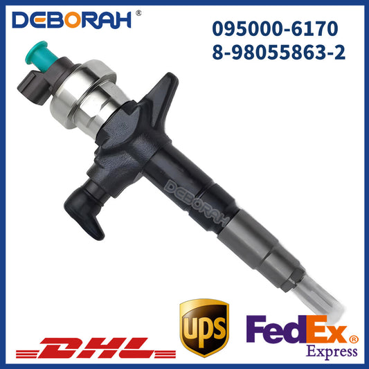 Diesel Fuel Injector 095000-6170 8-98055863-2 4JK1 for Isuzu D-Max 2.5L 4JK1