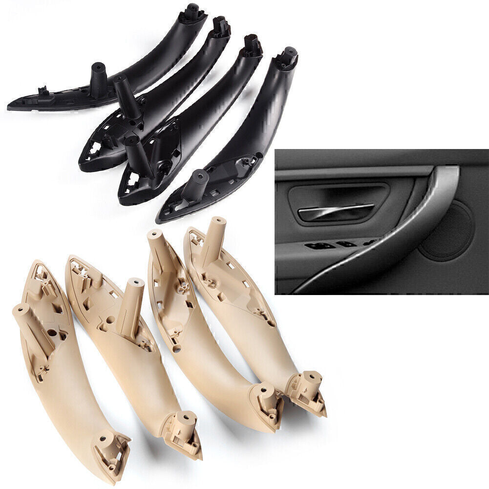 Inner Door Panel Handle Pull Trim Cover FL for BMW 3Series F30 12-17 Black