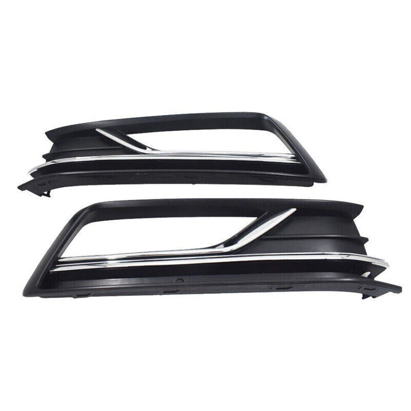 Set for Passat B8 2016-2019 Front Fog Lamp Light+Grille Cover+Trim