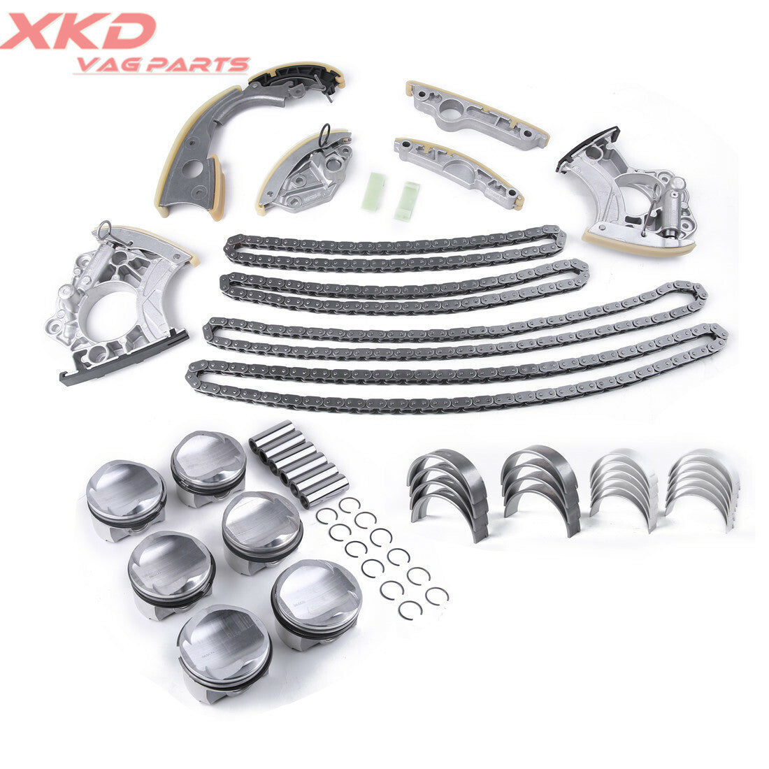 3.0T V6 Engine Timing Piston Repair Kit for Audi A5 A6 A7 for A8 Q5 Q7 CGWD CAJA