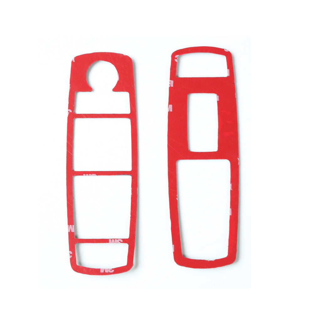 2Pcs Red Carbon Fiber Front Window Buttons Trim for Dodge Journey 2009-10 SXT SE
