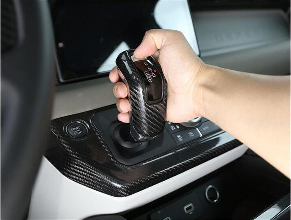 Genuine carbon fiber gear shift cover trim for Land Rover for Defender 110 2020 - 22