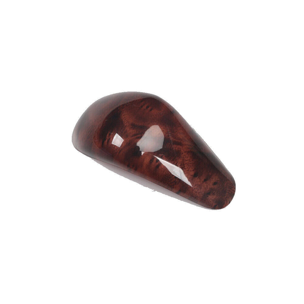 Car Inner Gear Shift Knob Head Cover Trim Fit for Audi A6L 2012-2015 Brown Wood