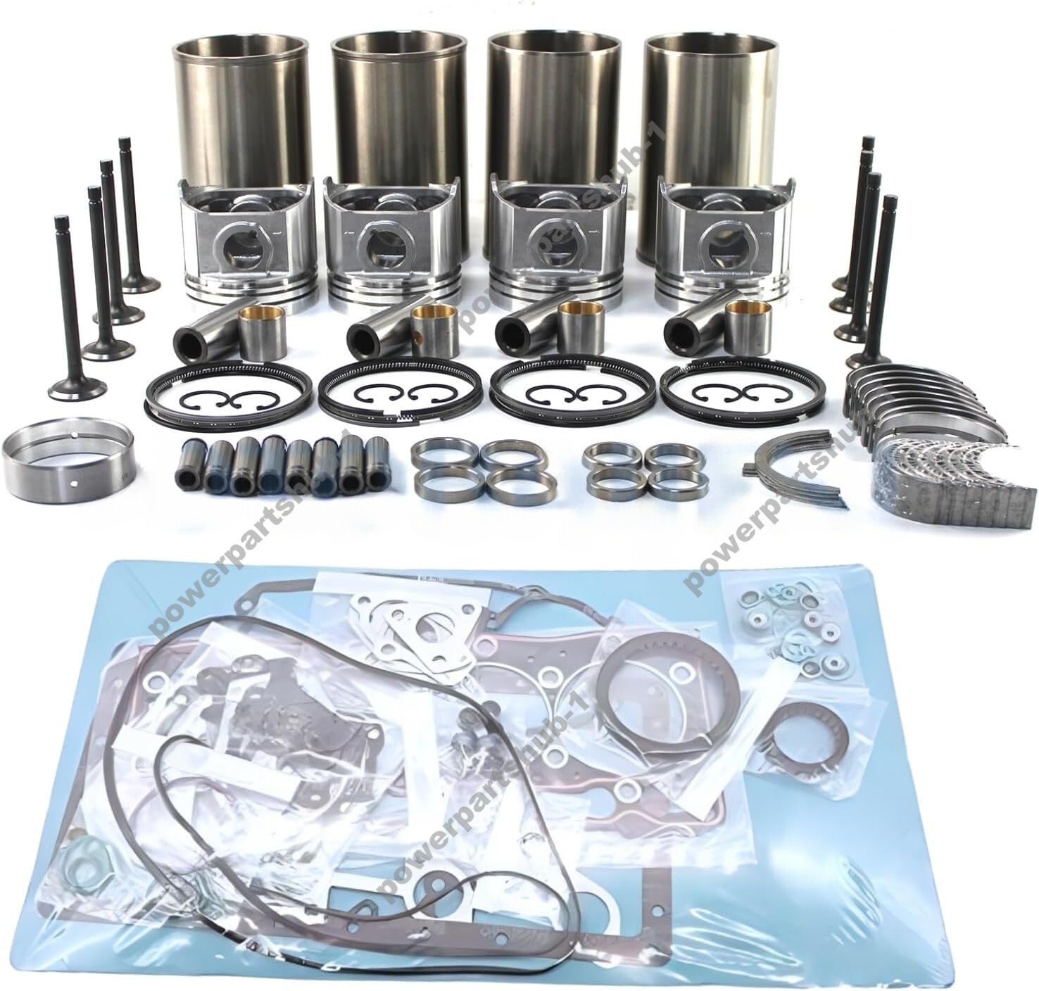 Overhaul Rebuild Kit with Valve Kit for Isuzu DMAX 4JK1 4JK1T Engine