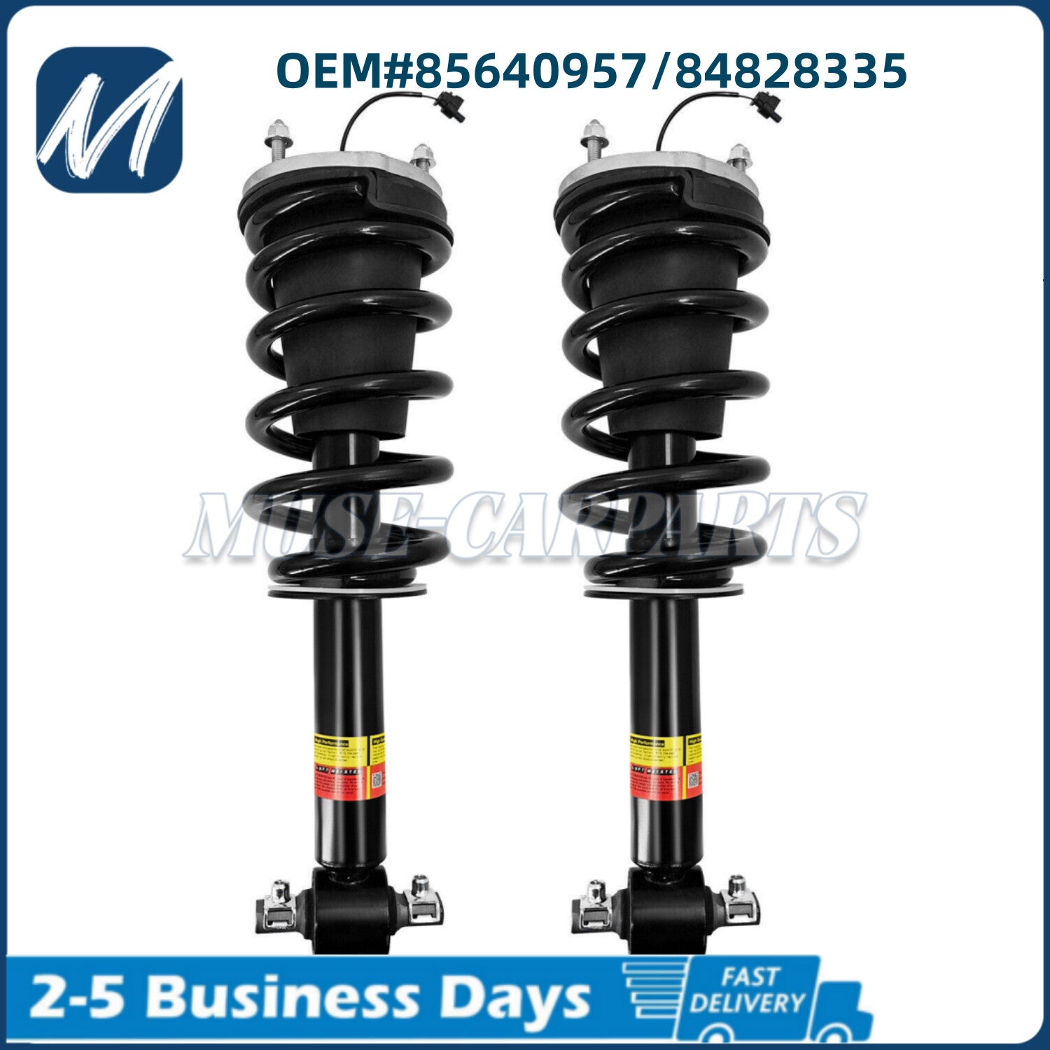 2x Front Shock Absorbers Struts Assys EDC Fit for BMW F01 F02 F07 F10 535i 750i 07