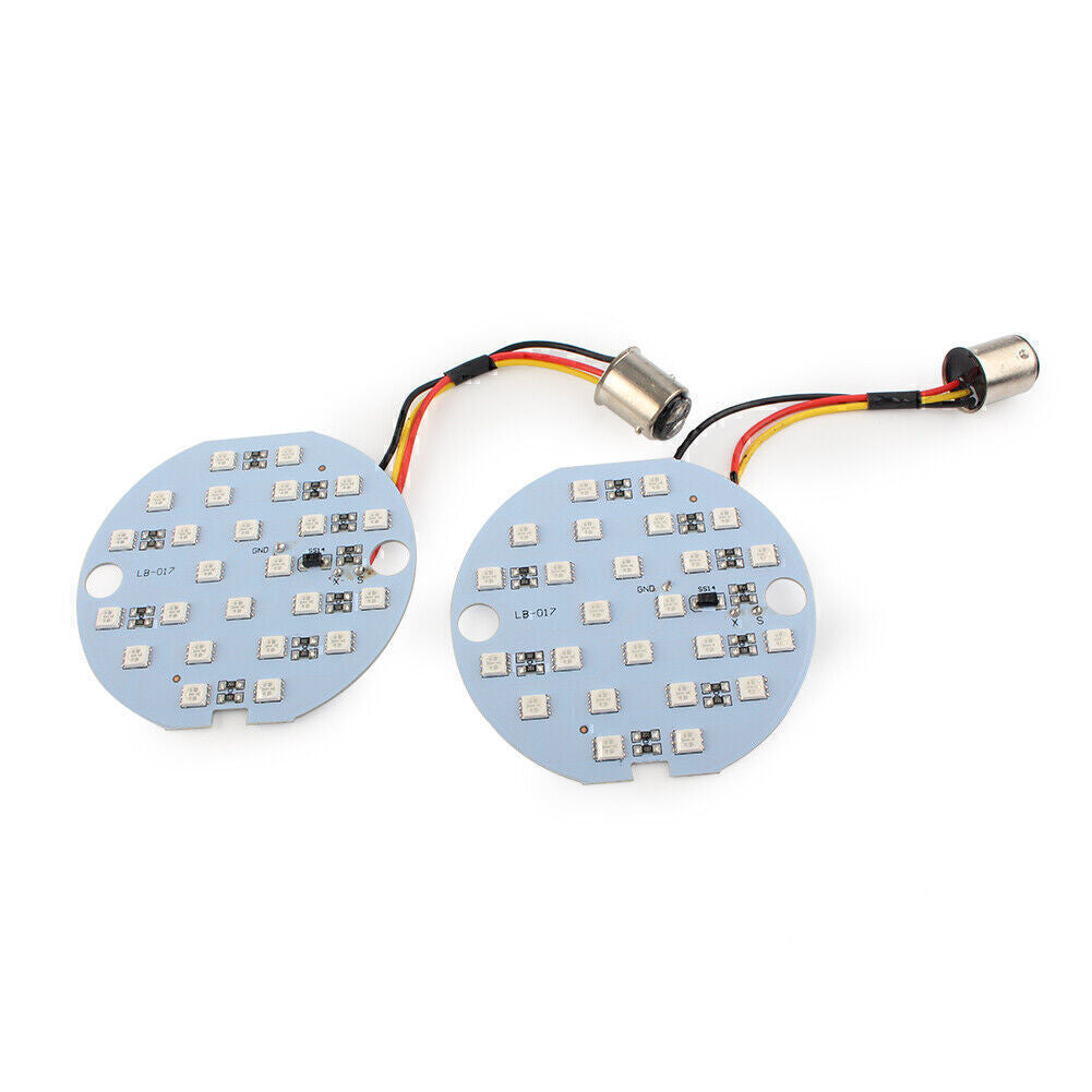 1157 LED Turn Signal Amber Light Daytime Running Panel Lamp fit for Harley Softail
