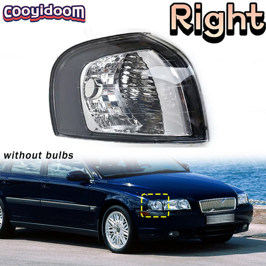 for Volvo S80 1999-2006 Right Front Bumper Corner Light Turn Signal Light NOBulb