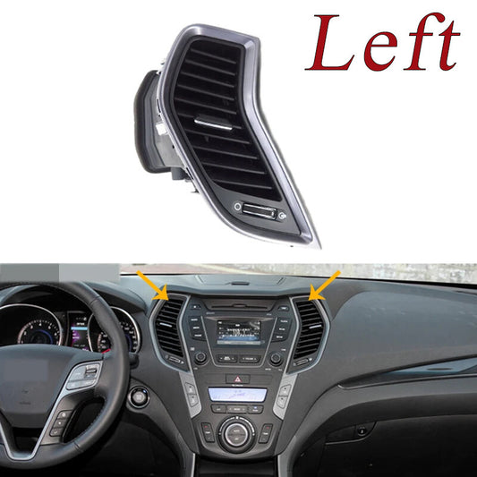 LH Center Air Conditioning Vent Grill With Chrome Plate for Hyundai FeIX45 13-17
