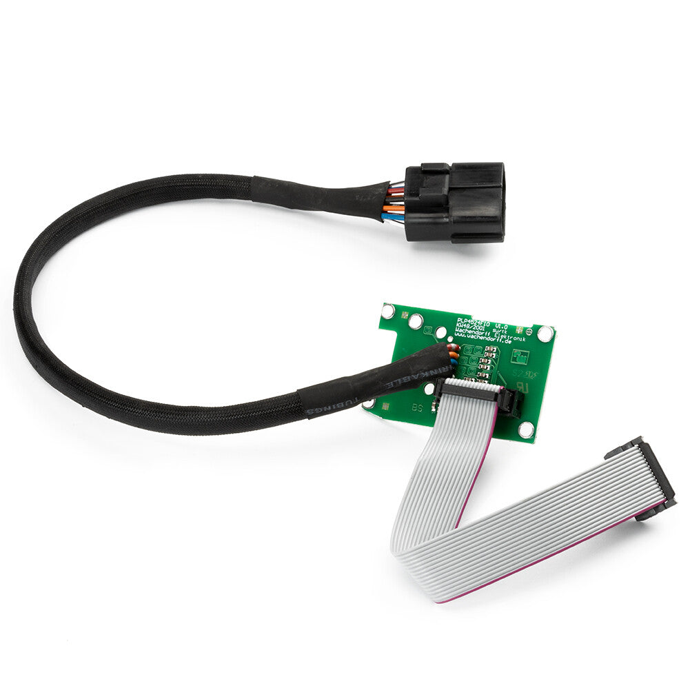 Display plug connector 14390065 for Volvo EC160, EC210, EC240, and EC360 display panels.