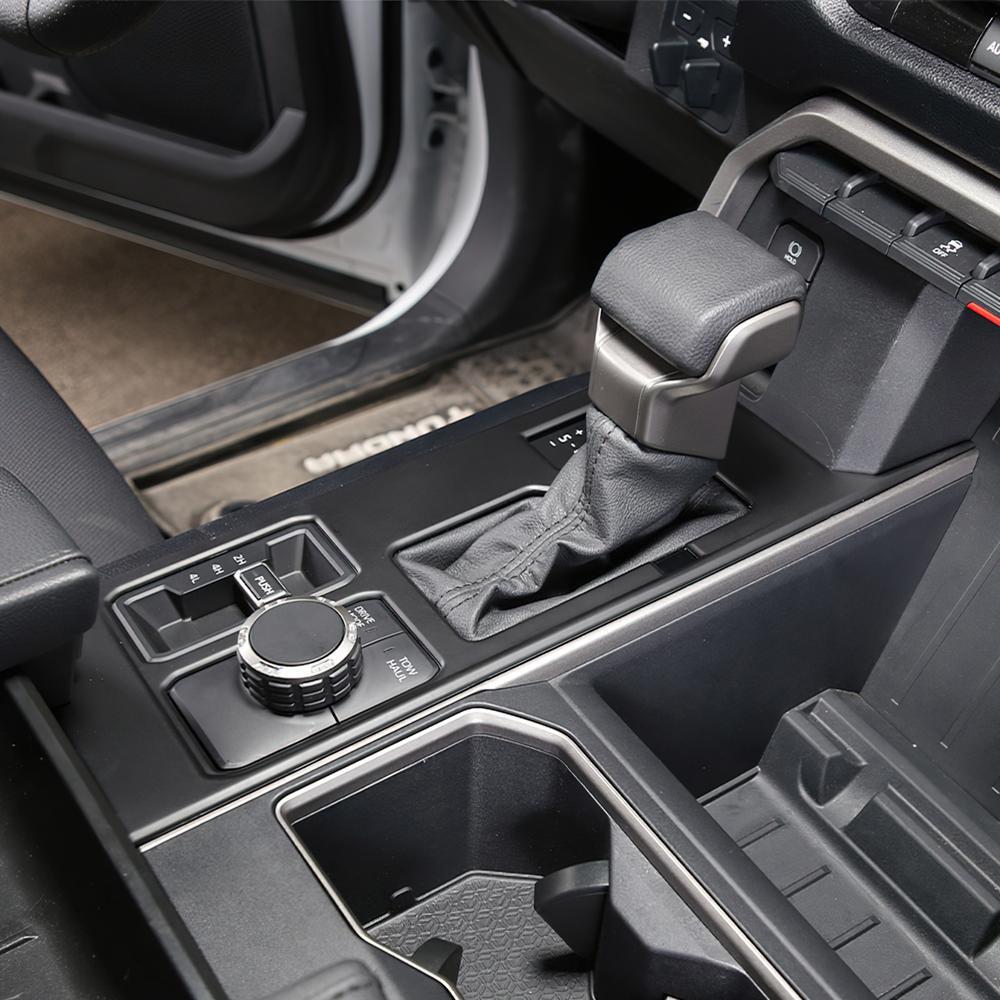 for Toyota Tundra/Sequoia 22-23 Console Gear Shift Panel Cover Trim Matte Black
