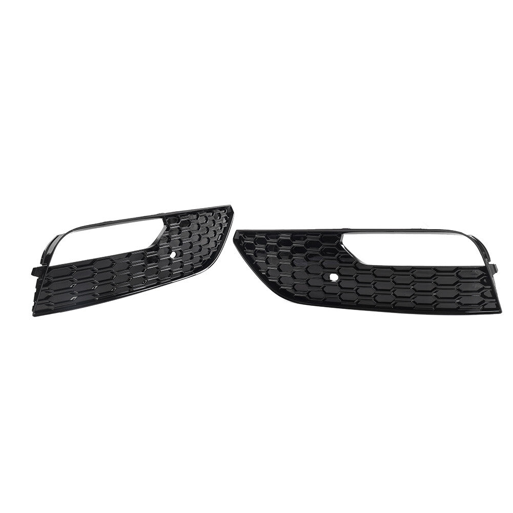 Mesh Front Bumper Fog Light Lamp Frame Grill Lower Grille for Audi A3 2012-2016