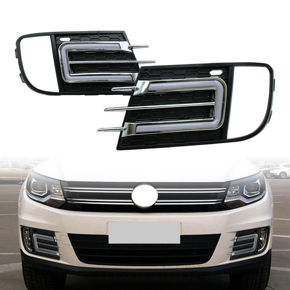 LED Daytime Running Lights DRL for VW for Tiguan 2013-2016 2015 2014 White Yellow