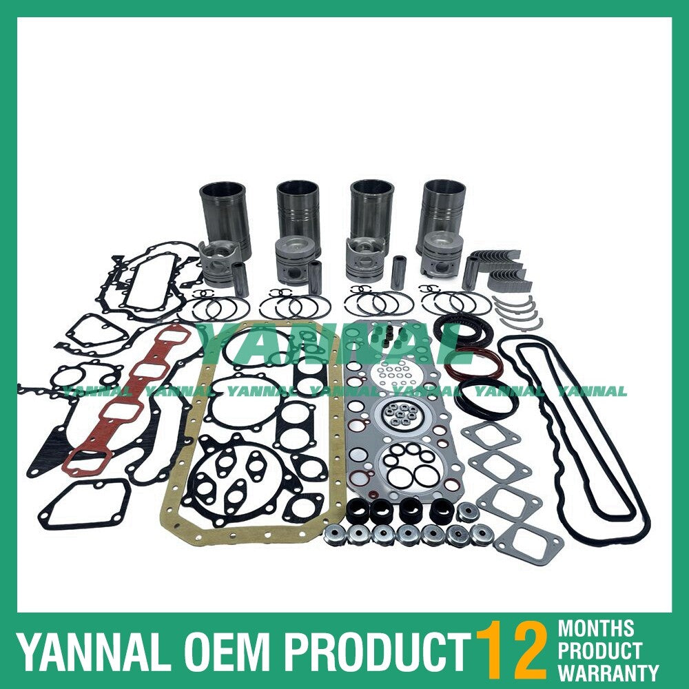 4-piece FD35 overhaul and rebuild kit with gaskets and bearings for Nissan diesel engines