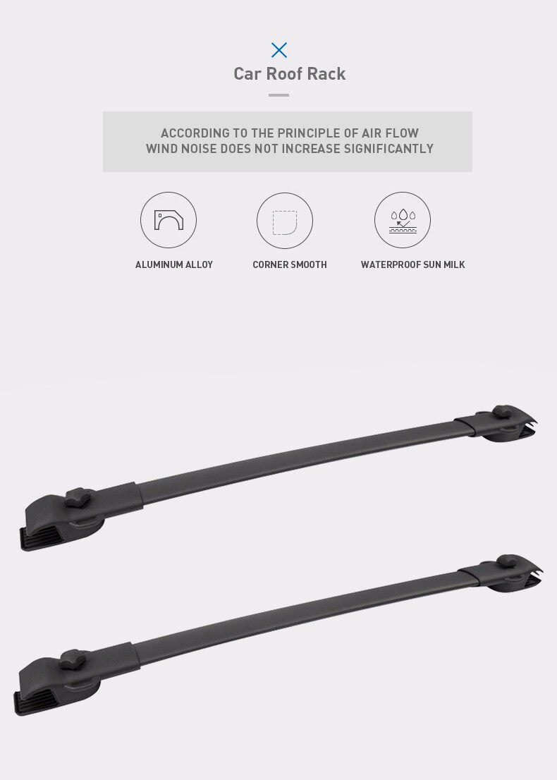 Fits for Toyota for Sienna Auto Outdoor Roof Rail Rack 2016-2020 Rail Bar Crossbars
