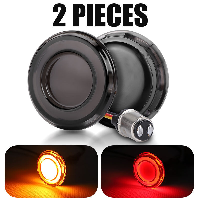 2x LED Brake Turn Signal Light 2 inch 1157 Bulb Red Amber fit Touring  Trike