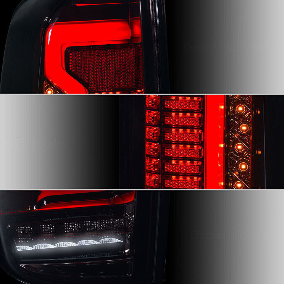 1. Dual LED taillights with smoke effect suitable for 2005-2014 for Nissan Navara D40 Frontier.