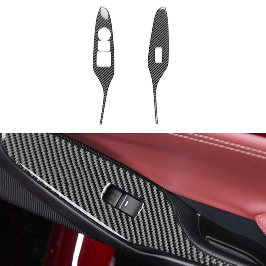 for Mazda MX-5 Carbon Interior Low-end Door Window Lift Switch Panel Cover Trim