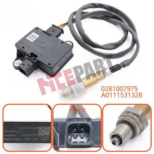 Particulate Sensor A0111531328 compatible Detroit DD13 DD15 DD16 12V 0281007975