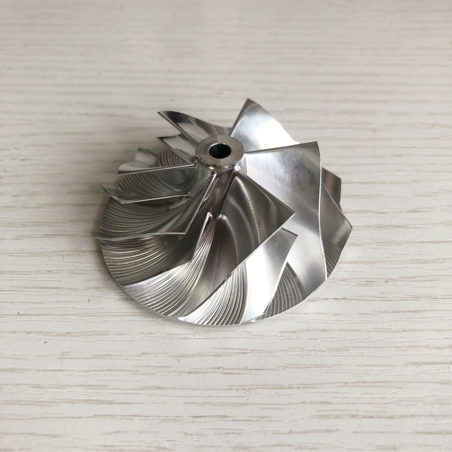 TD04HL Reverse 47.10/63.40 mm 6+6 Blade Turbine Milling/Burnt Compressor Wheel