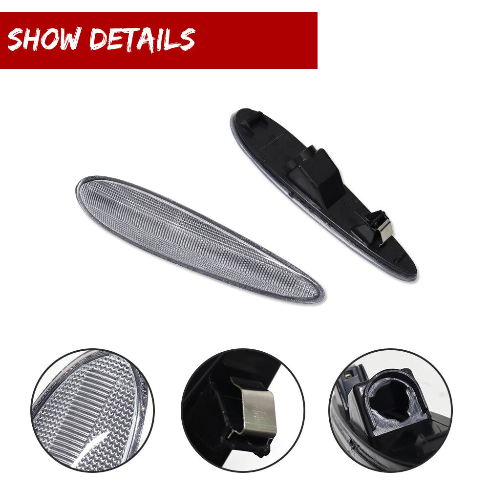 Suitable for 00-03 for Nissan Maxima driver + passenger front side marker light Assy 1 (Dual)