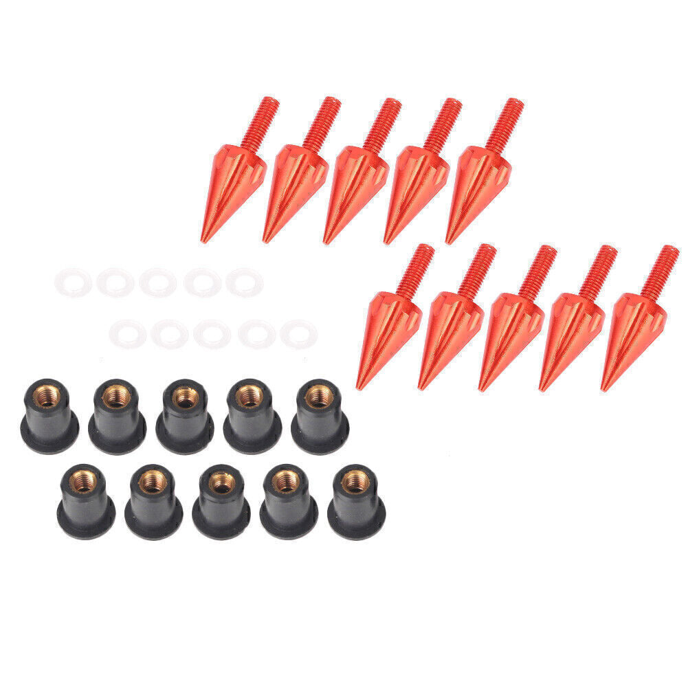 Spike Windshield Bolt Screw for Honda for Yamaha for Suzuki for BMW for Ducati Universal Orange