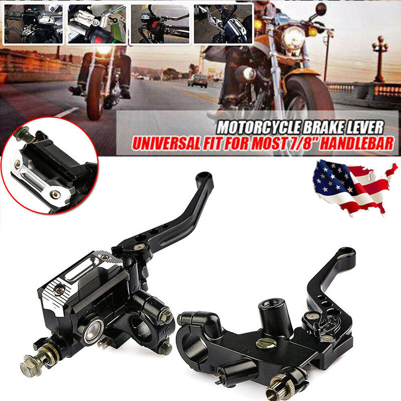 7/8 inch motorcycle brake master cylinder and clutch lever handlebar hydraulics