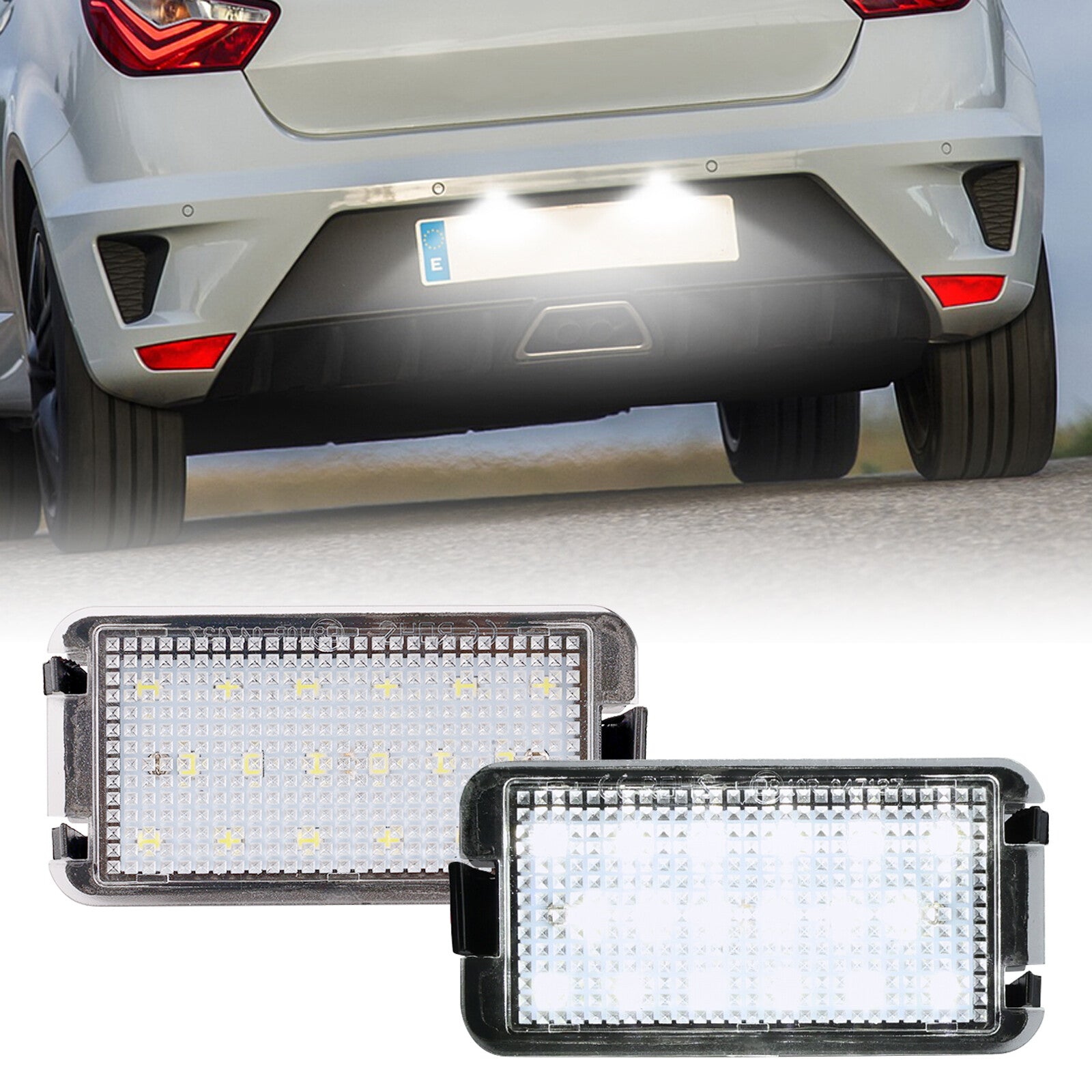 2X CANBUS LED License Number Plate Light Lamp for Seat Cordoba Leon Toledo MK2 3
