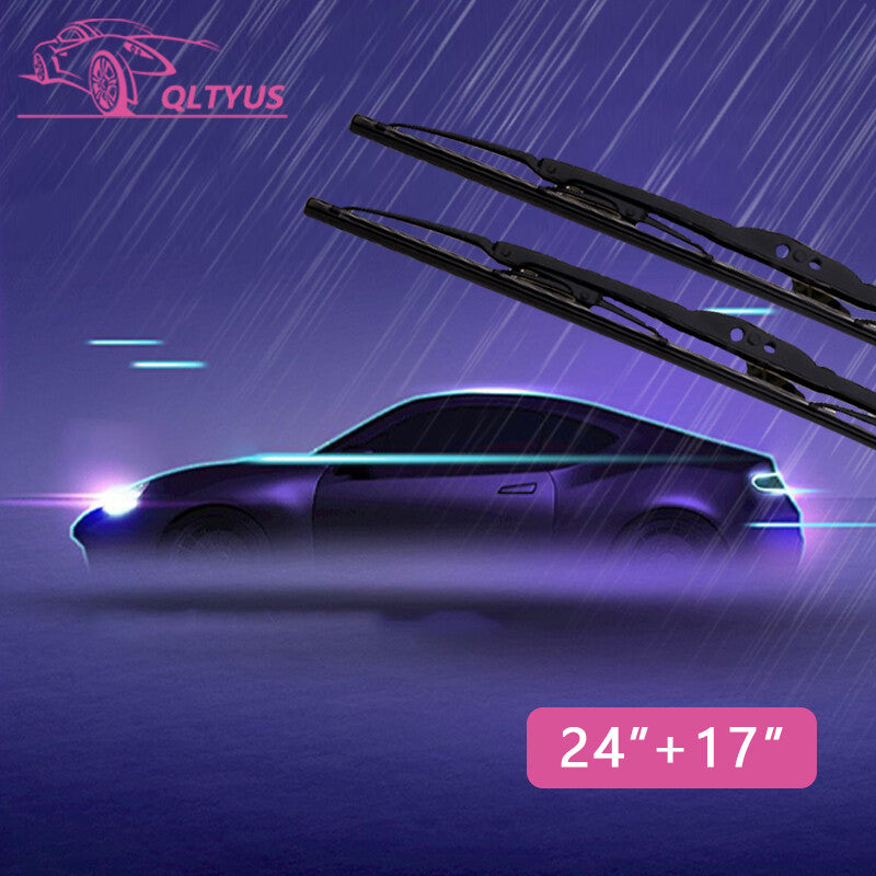 All Season 24 + 17 Wiper Blades size Windshield Front Right Left SET OF 2