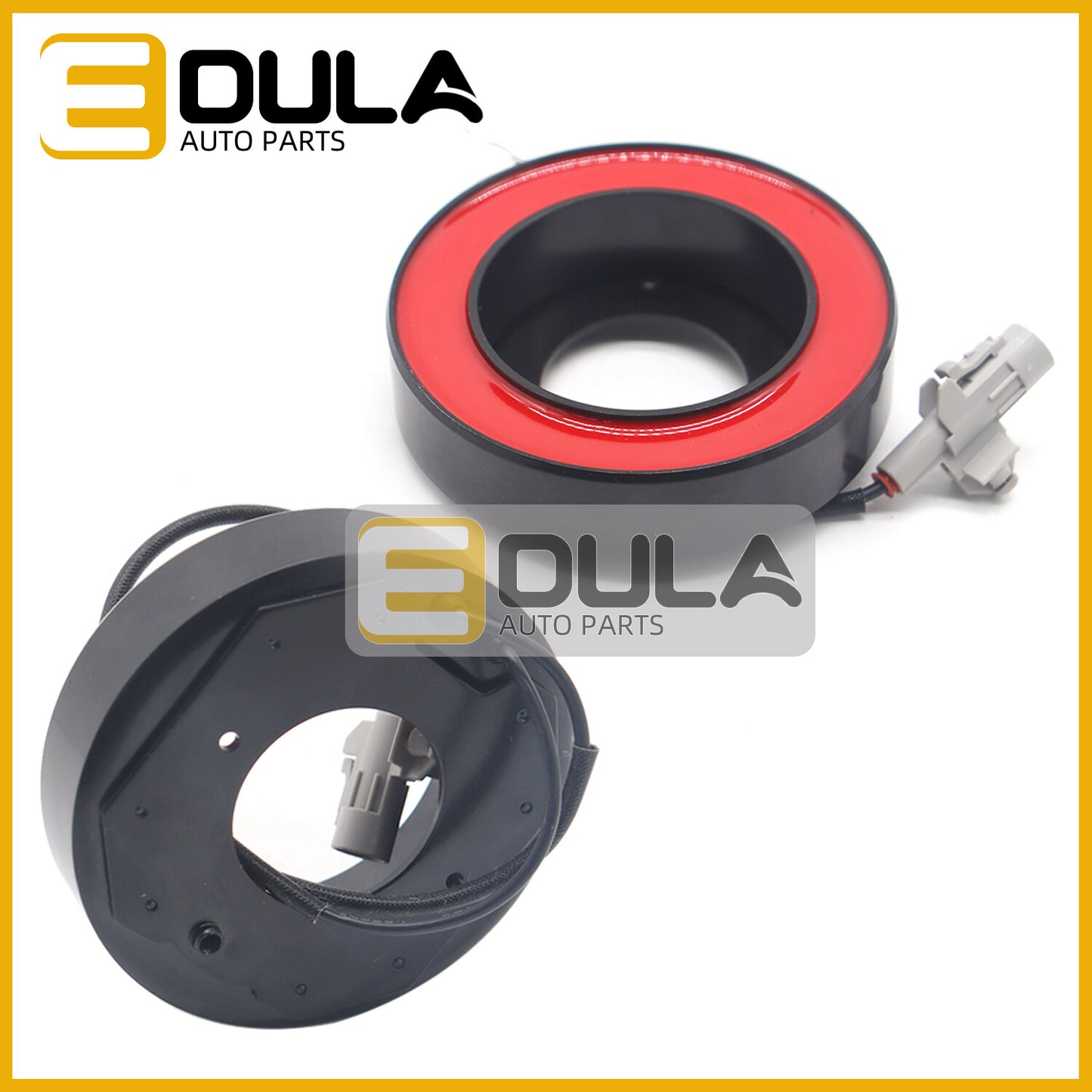 One-piece 7SBU17C AC compressor clutch coil for BMW F18, F10, F11, 523i, 528i, 530i, and 3.