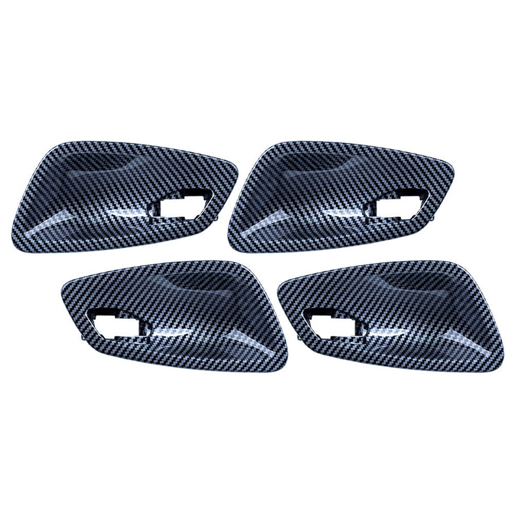 4PCS Inner Door Handle Bowl Cover Fit for BMW 3 Series E90 2005-2012 Carbon Fiber UK