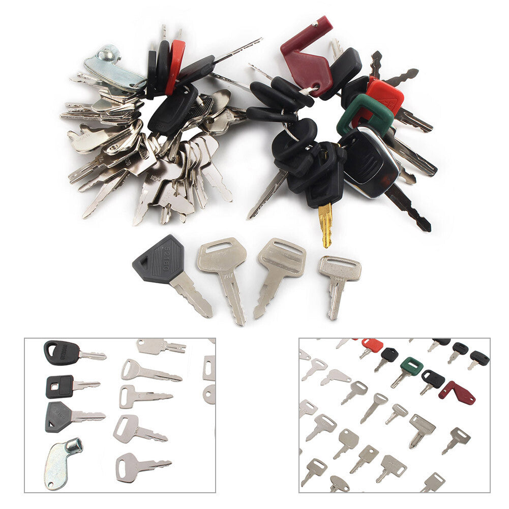 Heavy Equipment Key Set Keys Fit Bobcat For Caterpillar Fit for Volvo For JLG 52PCS