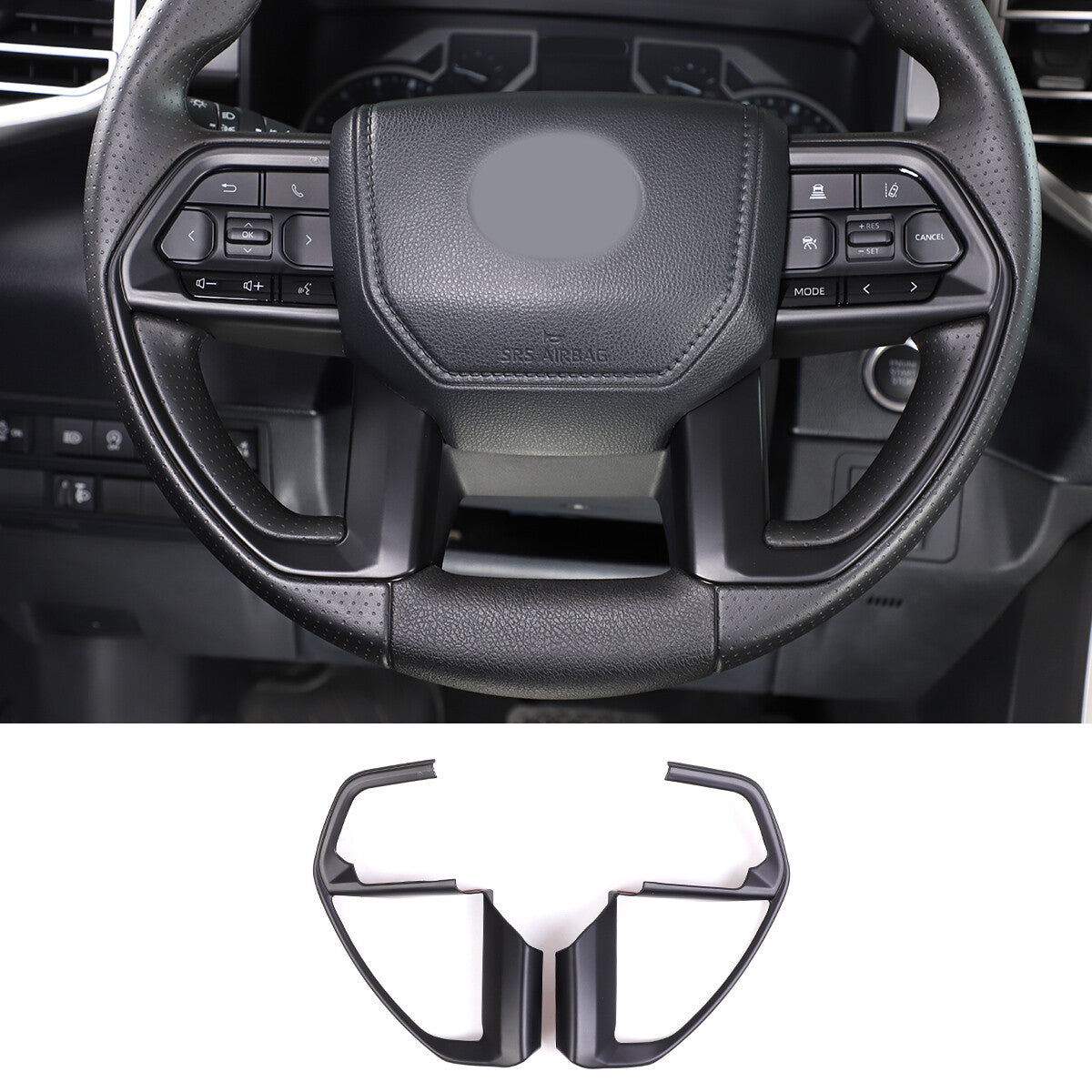 Matte black ABS side door handle protector for Toyota Tundr @ Sequoia 2007-2021