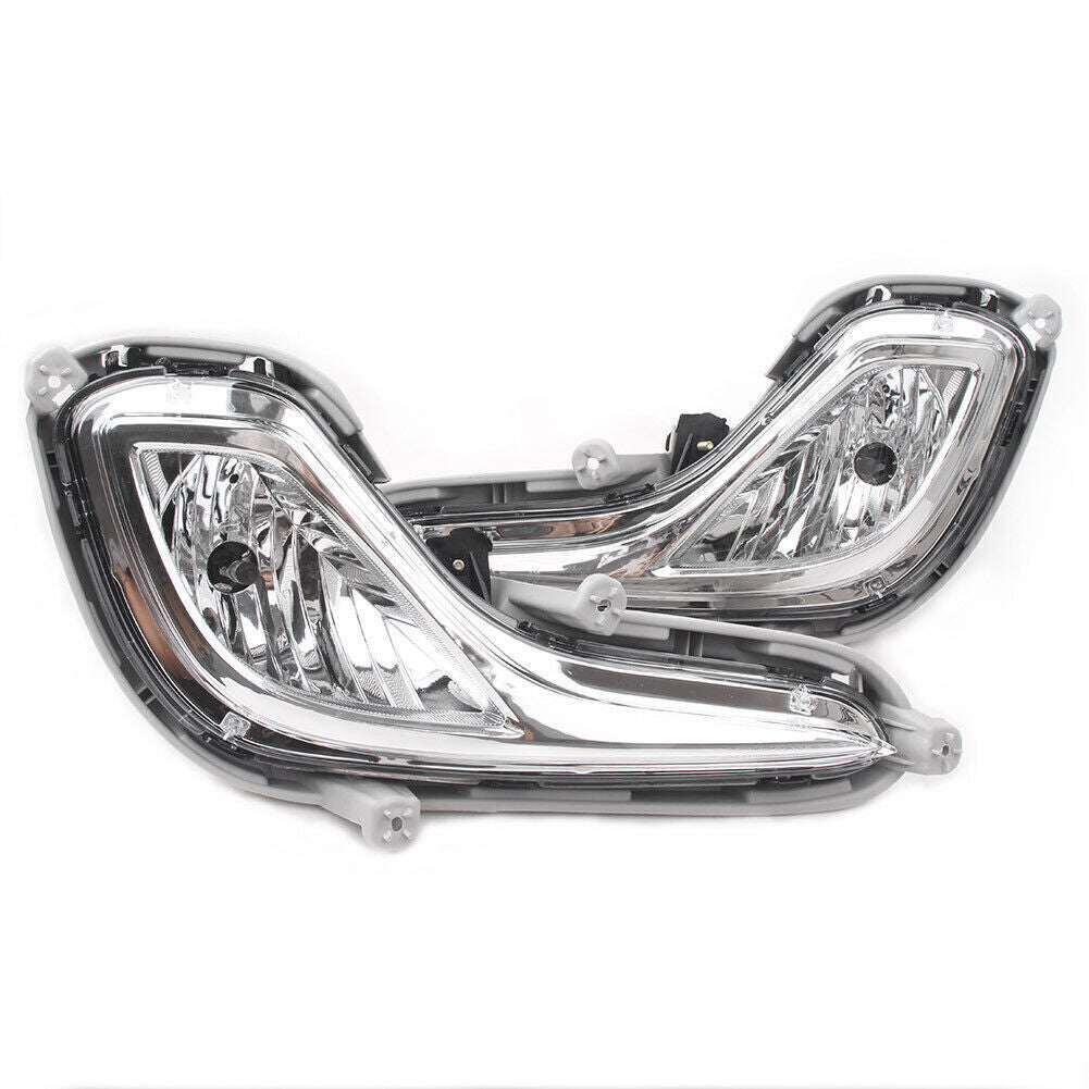 Front Bumper Fog Lights Lamp Left Right Set Fit for Hyundai Accent 2012-2016 cl
