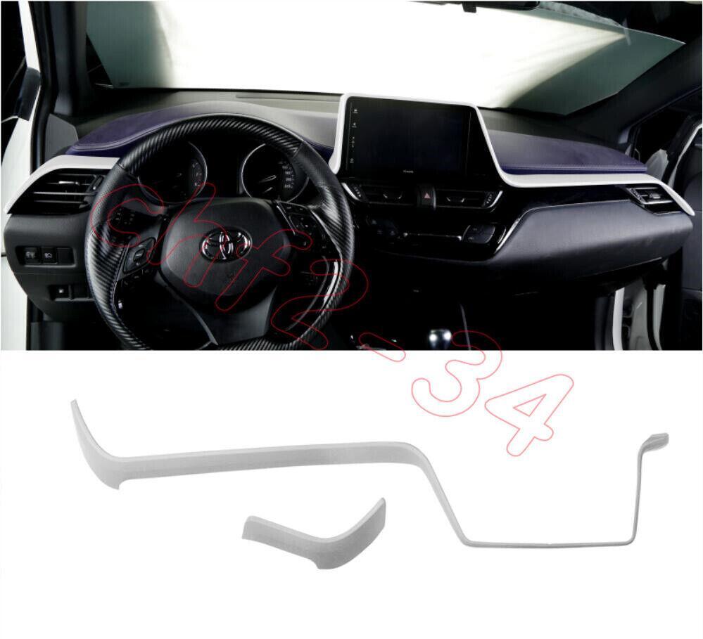 for Toyota CHR C-HR 2018-2022 Matte Silver Center Console Dashboard Panel Cover