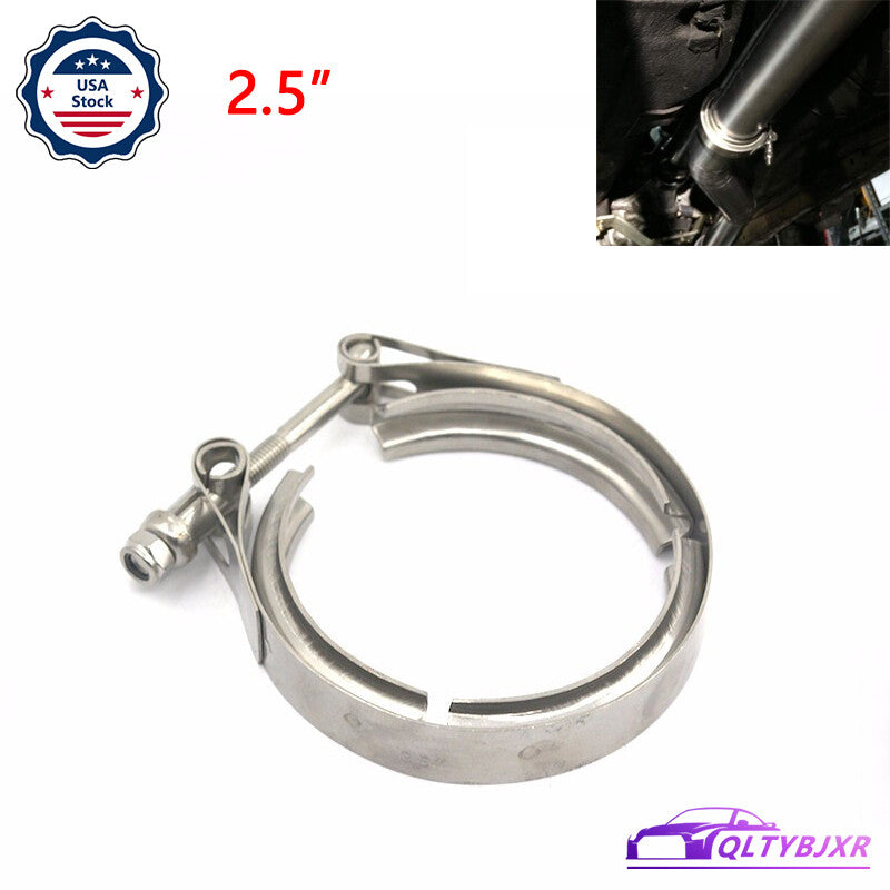 2.5 Inch V-Band Clamp Stainless Universal for Muffler Turbo Exhaust Downpipe