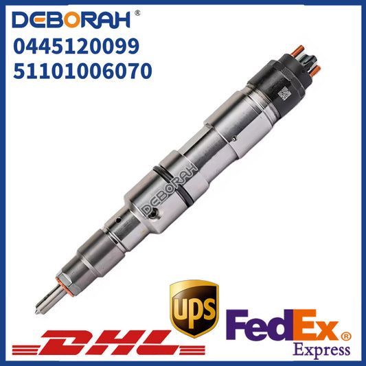 Fuel Injector 0445120099 51101006070 for MAN Engine D0834LFL5 Truck TGL TGM