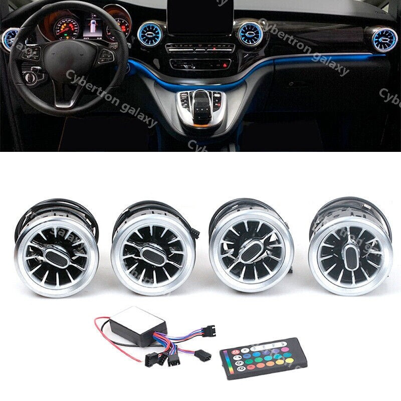 4PCS for Mercedes-Benz V Class W447 Vito V250 Front Dashboard Air Condition Vent