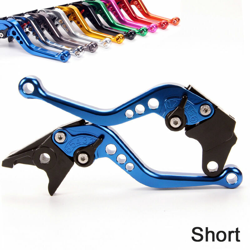 CNC Short Brake Clutch Levers for Yamaha Tenere 700 2019-2020-2021 Blue