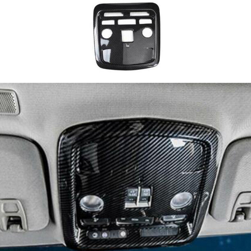 for Cadillac XTS 2013-2019 Carbon Fiber Inner Front Reading Light Cover Trim 1PC