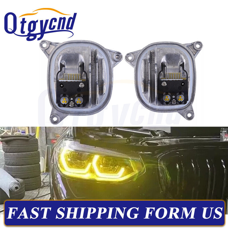 for BMW X3 X3M F97 G01 X4 X4M G02 Lemon CSL Yellow DRL LED Module 63117466107/08