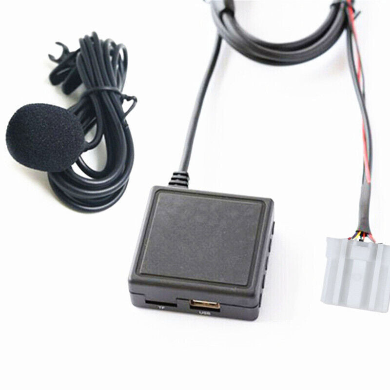 Car AUX Audio Cable Adapter Bluetooth Mic for Mazda 3 5 6 MX-5 RX-8 Stereo Radio