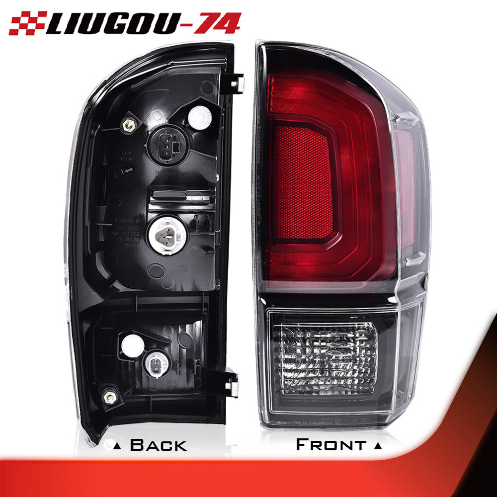 The black taillight on the right is suitable for all for Toyota Tacoma models from 2016 to 2021. (TRD PRO)